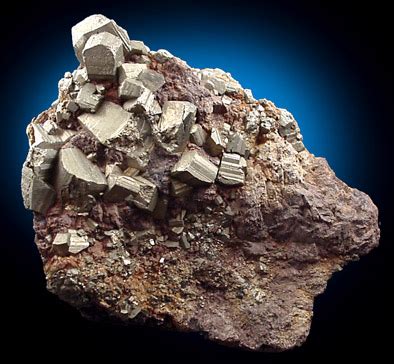 Photographs of mineral No. 6693: Pyrite in Siderite from Roxbury Iron Mine, Mine Hill, Roxbury ...