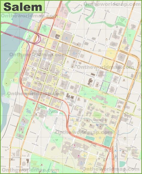 Editable Salem Or City Map Illustrator Pdf Digital Ve - vrogue.co