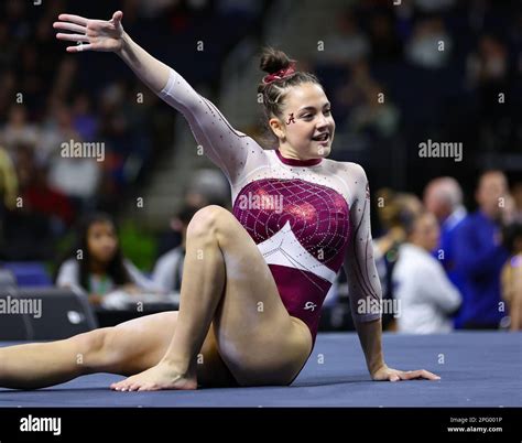 March 18, 2023: Alabama's Gabby Gladieux on the floor exercise during ...