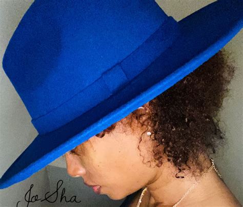 Blue fedora | Wide brimmed hats, Wide brim fedora, Wide brimmed