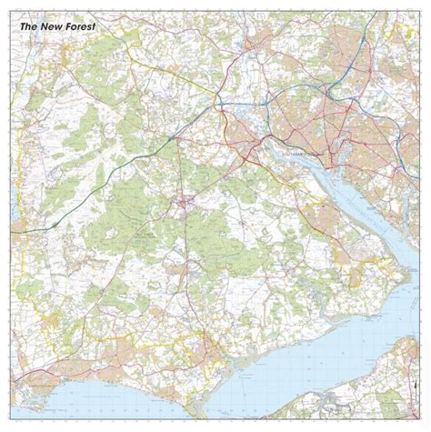 New Forest Map SplashMap- for your outdoor adventures