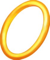 Gold Sonic Ring PNG Photo - PNG Mart