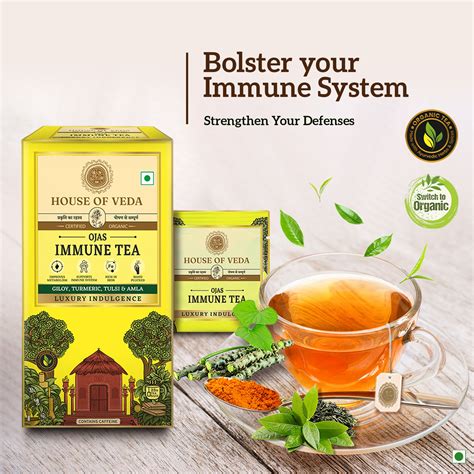 House Of Veda Immune Tea 25 Tea Bag | Support Immune System – HOUSE OF VEDA