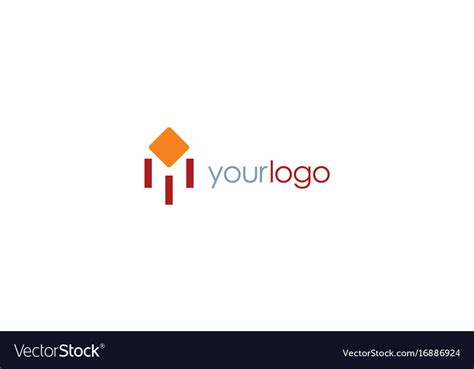 Square business logo Royalty Free Vector Image