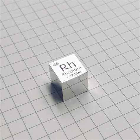 1pc 10mm Re 99.99% 6-Sided Polishing Double-Sided Engraved Metal Rhenium Cube Periodic Table of ...