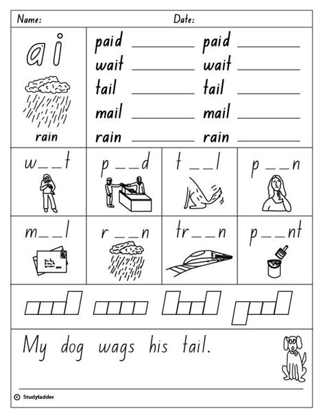 Vowel Digraph "ai" - Studyladder Interactive Learning Games