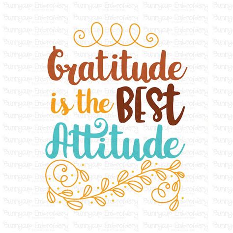 Gratitude Is The Best Attitude - SVG, Clipart and Printable