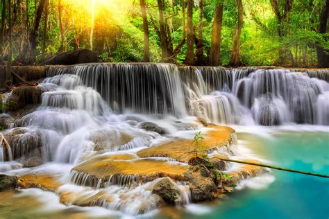 Download Erawan National Park Tenasserim Hills Thailand Waterfall ...