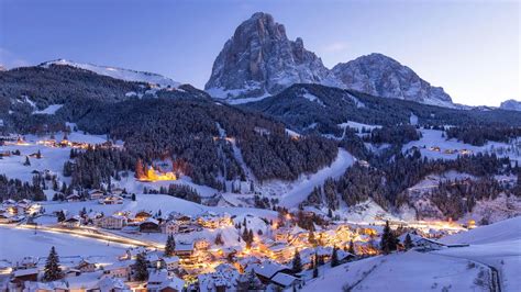 Ponte dell'immacolata in Val Gardena sulle Dolomiti