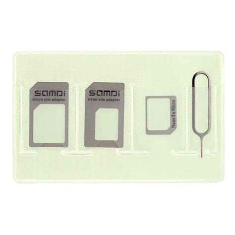 Samdi Universal Nano SIM Adapter Micro SIM Adapter Nano to Micro ...