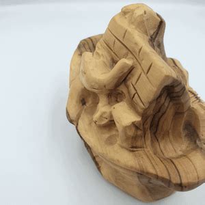 Olive wood Noah's Ark Statue Holy Land Gift ANI004 – Zuluf