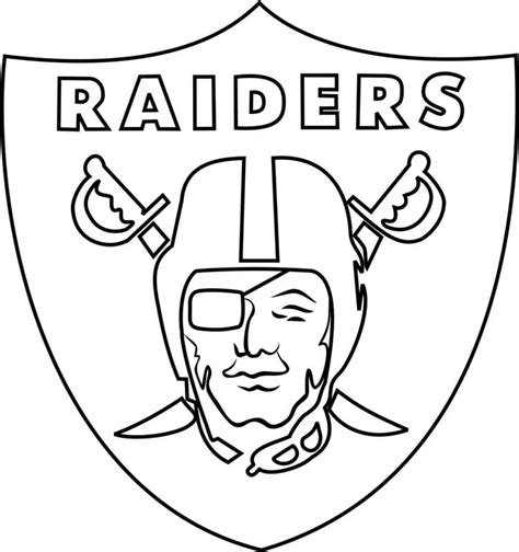 Raiders Logo Stencil