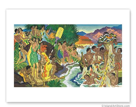 Fine Art Prints & Posters - Festival Of The Sea, Traditional Hawaiian Celebration - Fine Art ...