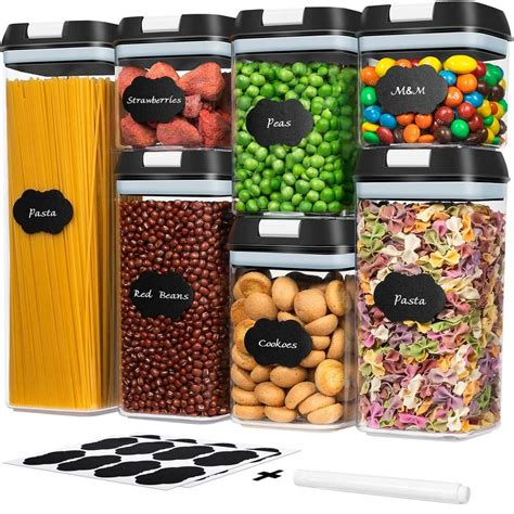 Kitchen Food Storage Containers Set, Kitchen Pantry Organization and ...