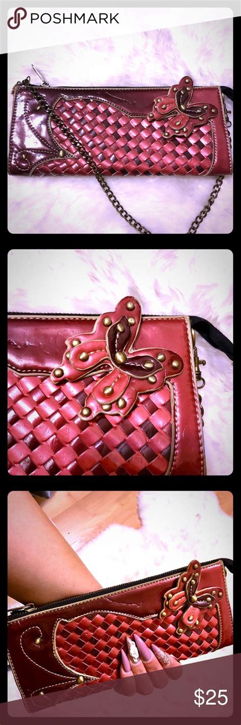 MnG Accessories woven merlot bag | Bags, Butterfly bags, Accessories