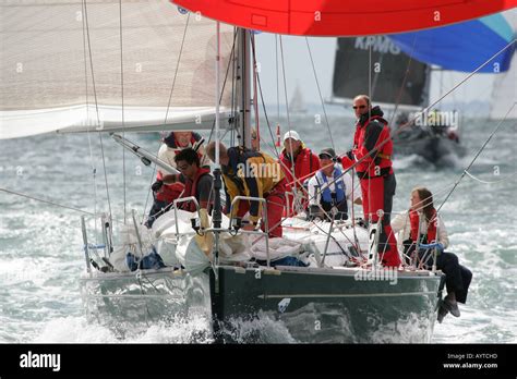 Cowes Week Sailing Yacht Stock Photo - Alamy