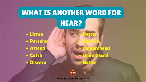 What is another word for Hear? | Hear Synonyms, Antonyms and Sentences - Your Info Master