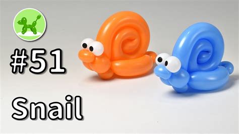 Snail - Balloon Animals for Beginners #51 / バルーンアートの基本 #51 (カタツムリ ...