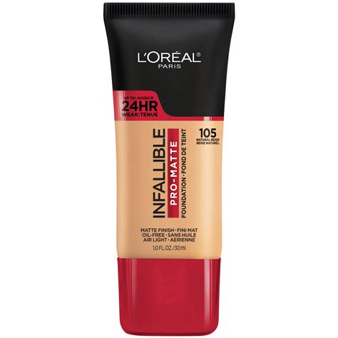 L'Oreal Paris Infallible Pro-Matte Foundation, 105 Natural Beige - Shop Face at H-E-B