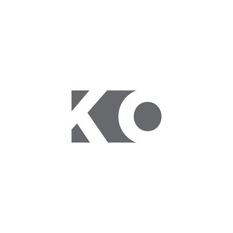 KO Logo monogram with negative space style design template 2771683 ...