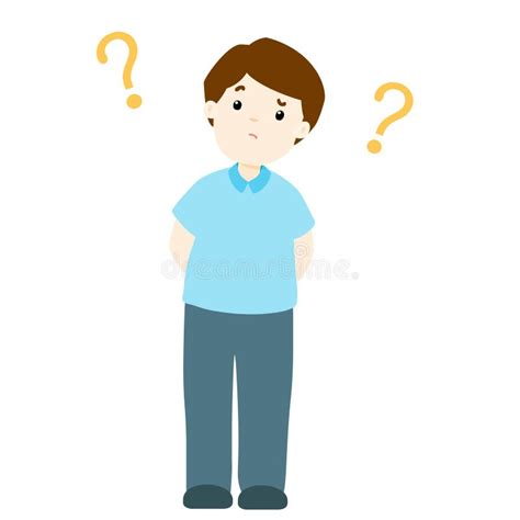 Man Wondering Cartoon Character Stock Vector - Illustration of dady, memory: 83753525