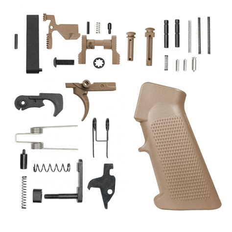 CERAKOTE FDE| AR-15 Lower Receiver Parts Kit |LPK-FDE W/ Safety and ...