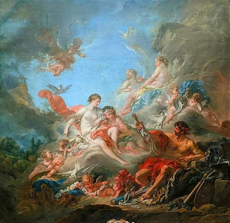 Vulcan Presenting Venus with Arms for Aeneas Painting by Francois Boucher - Pixels