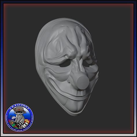 3D file Hoxton mask (PayDay 2).・3D printable model to download・Cults