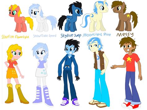 MLP and Equestria Girls OC characters by Skyfaller3D on DeviantArt