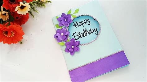 Beautiful Handmade Birthday card/Birthday card idea.