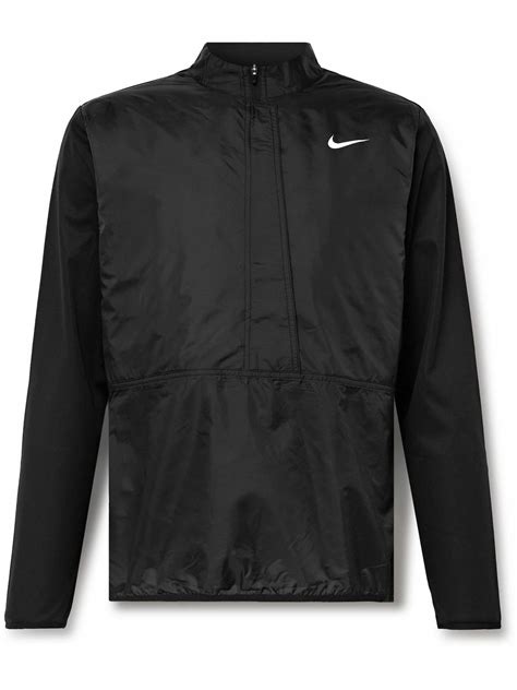 Nike Golf - Repel Quilted Shell and Dri-FIT Half-Zip Golf Jacket - Black Nike Golf