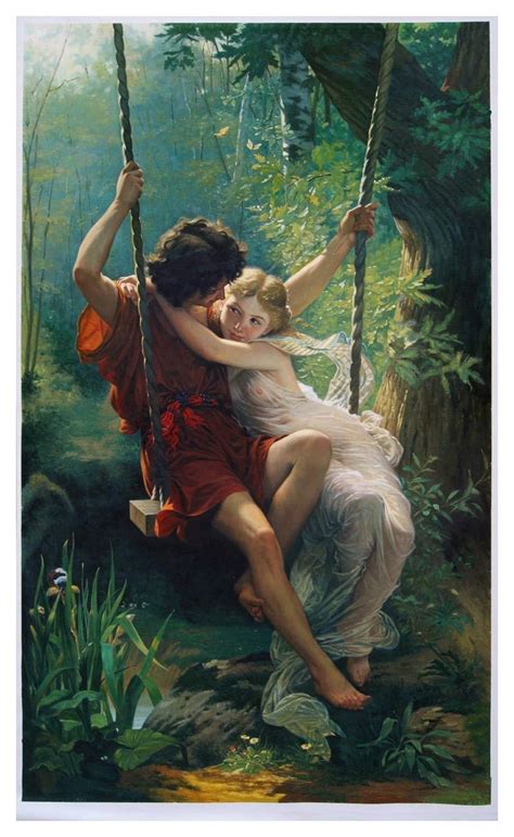 The Swing (Springtime) - Pierre Auguste Cot high quality hand-painted oil painting Reproduction ...