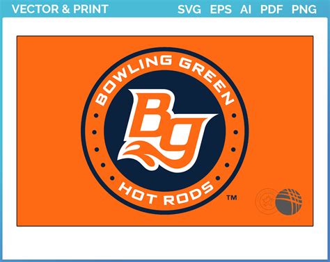 Bowling Green Hot Rods - Primary Dark Logo (2021) - Baseball Sports Vector SVG Logo in 5 formats ...