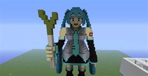 Miku Hatsune Statue Minecraft Map