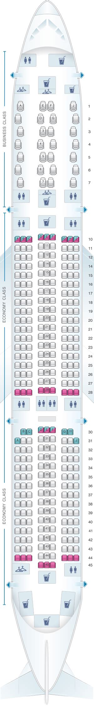 Seat Map Air Mauritius Airbus A350 900 | SeatMaestro