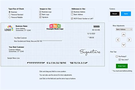 Printable Checks Software