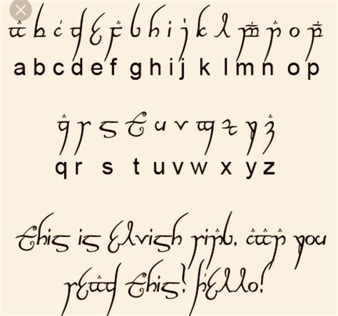 Elvish Font Elvish Writing, Elf Writing, Writing A Book, Elf Language, Elvish Language, Tolkien ...