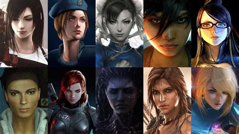 Top 10 Strong Female Video Game Characters by HeroCollector16 on DeviantArt