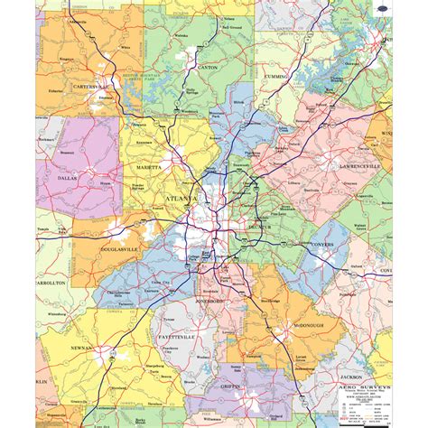 Zip Code Map Atlanta Metro - Map