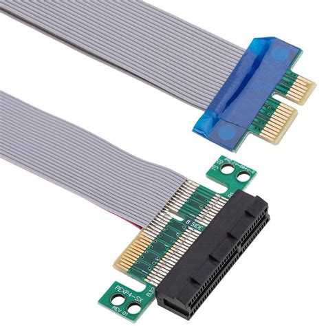 4X PCIe extension 19cm Cable riser card - Cablematic