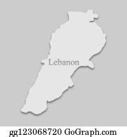 480 Map Of Lebanon Vector Illustration Vectors | Royalty Free - GoGraph