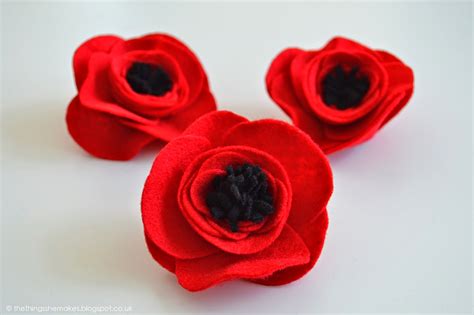 How to Make Felt Flowers | Poppies | The Things She Makes