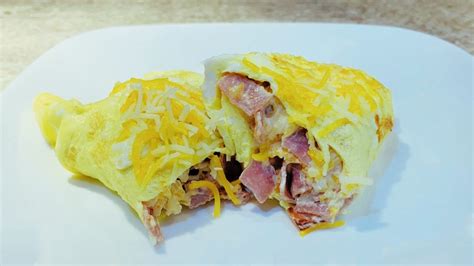 Easy Ham and Cheese Omelette with Cream Cheese - Keto, Low Carb - FFLL