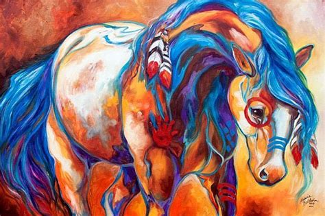 MIDNIGHT RIDE Indian War Horse | Horse painting, American fine art, Representational art