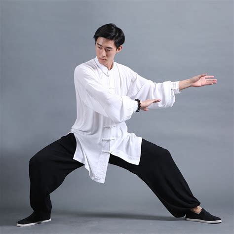 Classic Tai Chi Kung Fu Uniform Black and White - Tai Chi Uniforms ...