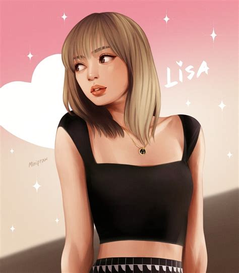 ArtStation - Lisa Blackpink Fan art, Minipraw Art ( Yosrada Klavikorn ...