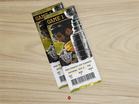 2020 Boston Bruins Playoff Ticket Concept by Tyler Hunt on Dribbble