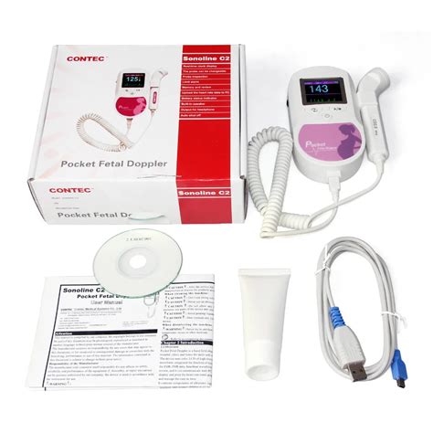 Sonoline C2 Pocket Fetal Doppler Fetal Heart Rate 2mhz probe+gel+pc software -in Fetal Doppler ...