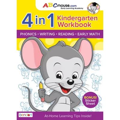 ABCMouse Kindergarten Learn At Home Educational 320-Page Workbook - Sam ...