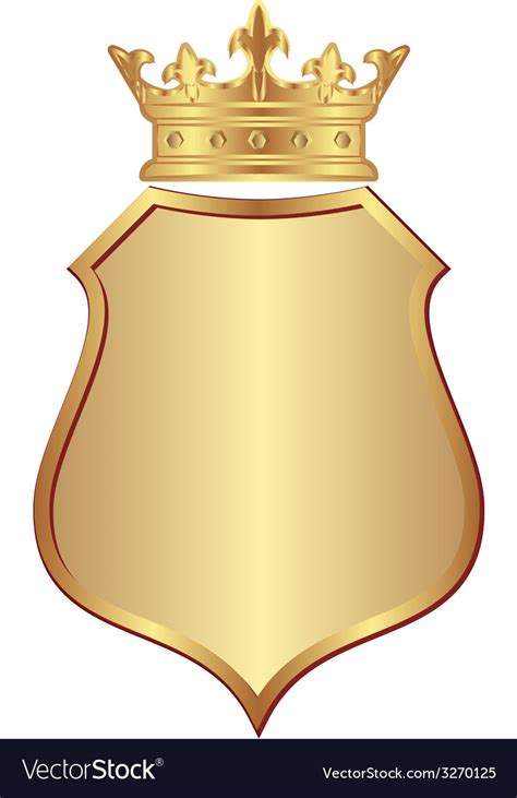 Golden crown Royalty Free Vector Image - VectorStock